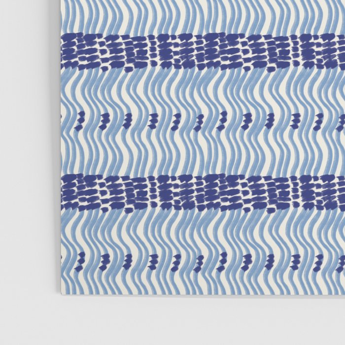 Wiggle Lines - Blue Color Poster Gallery Image 3
