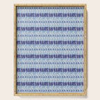 Wiggle Lines - Blue Color Serving Tray Gallery Image 1