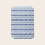 Wiggle Lines - Blue Color Bath Mat Gallery Image 1