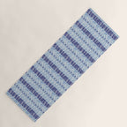 Wiggle Lines - Blue Color Yoga Mat Gallery Image 1