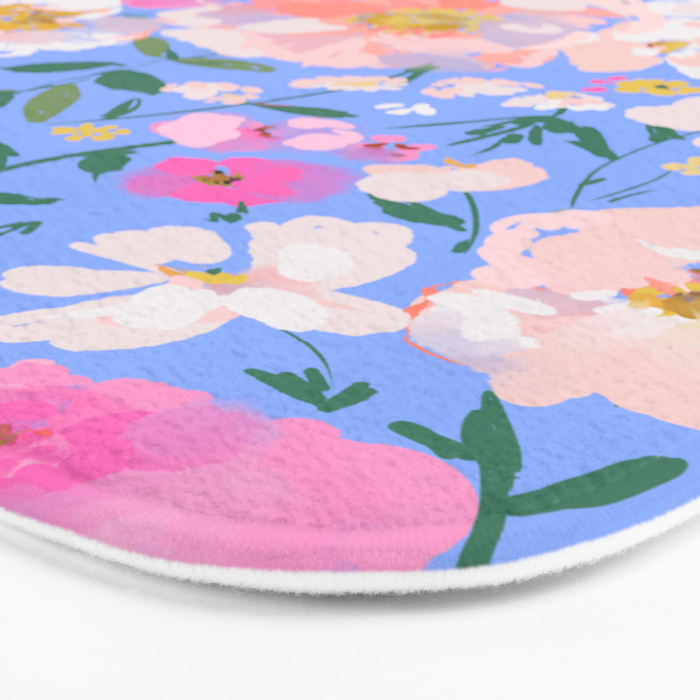 Periwinkle Garden Bath Mat Gallery Image 3