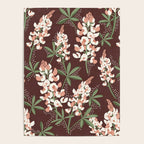 Bluebonnet Floral Brown Peach Multi Poster Gallery Image 4