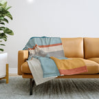 Geometric Minimalist Modern Artwork Throw Blanket Gallery Image 1