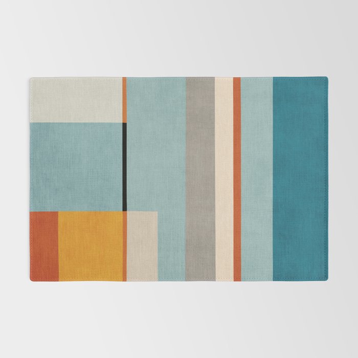 Geometric Minimalist Modern Artwork Rug Gallery Image 2