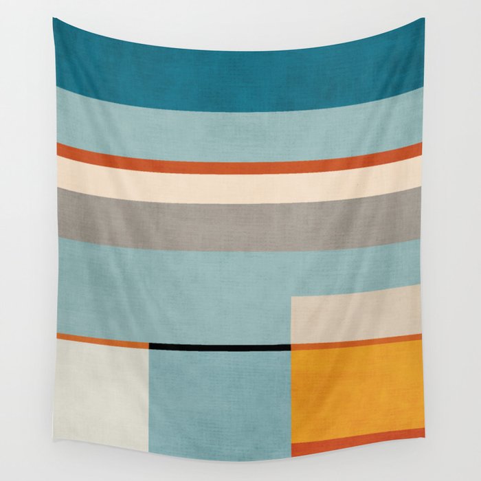 Geometric Minimalist Modern Artwork Wall Tapestry Gallery Image 4