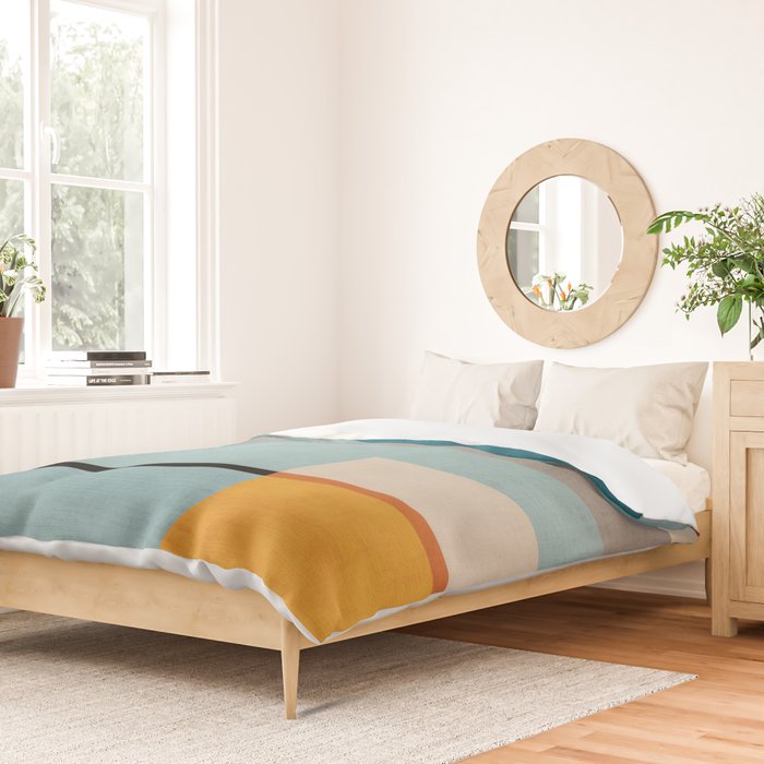 Geometric Minimalist Modern Artwork Duvet Cover Gallery Image 2