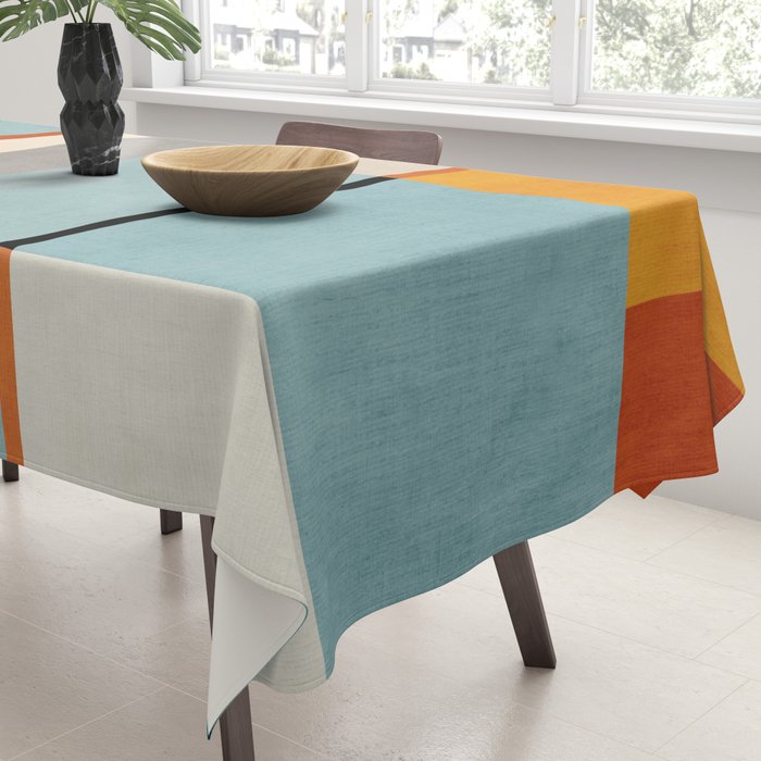 Geometric Minimalist Modern Artwork Tablecloth Gallery Image 3