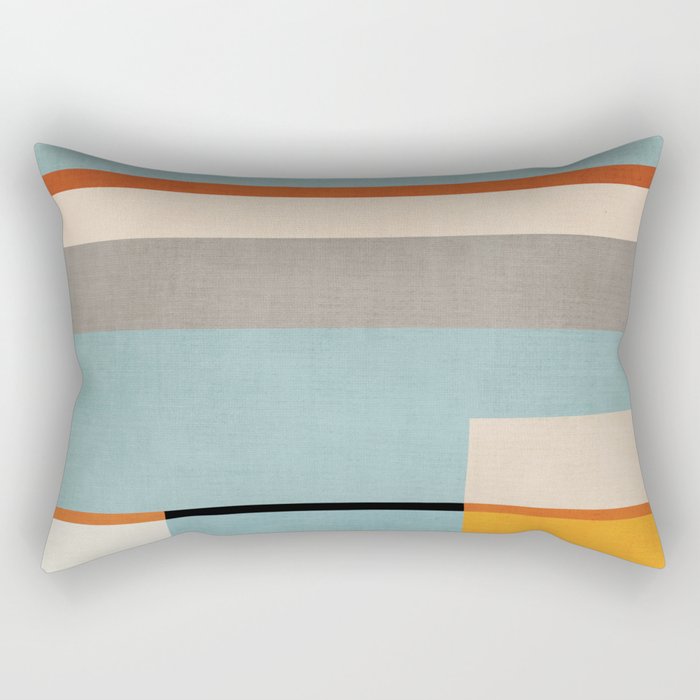 Geometric Minimalist Modern Artwork Rectangular Pillow Gallery Image 1