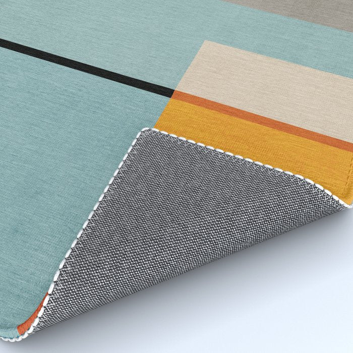 Geometric Minimalist Modern Artwork Rug Gallery Image 4