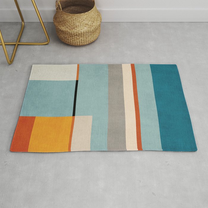 Geometric Minimalist Modern Artwork Rug Gallery Image 1