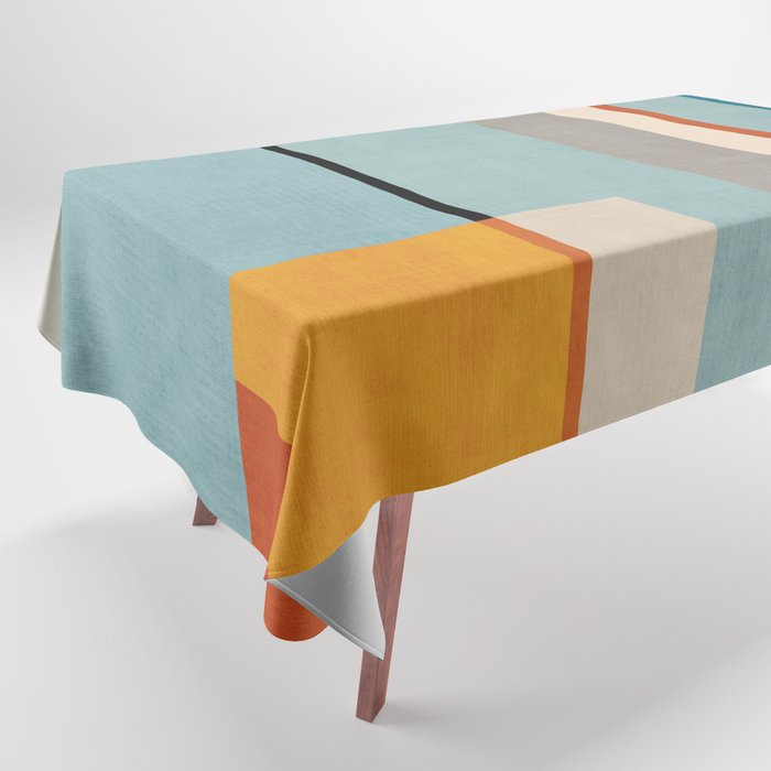 Geometric Minimalist Modern Artwork Tablecloth Gallery Image 1