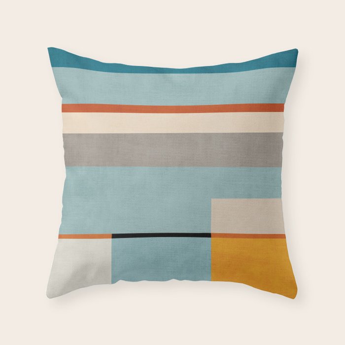 Geometric Minimalist Modern Artwork Throw Pillow Gallery Image 6