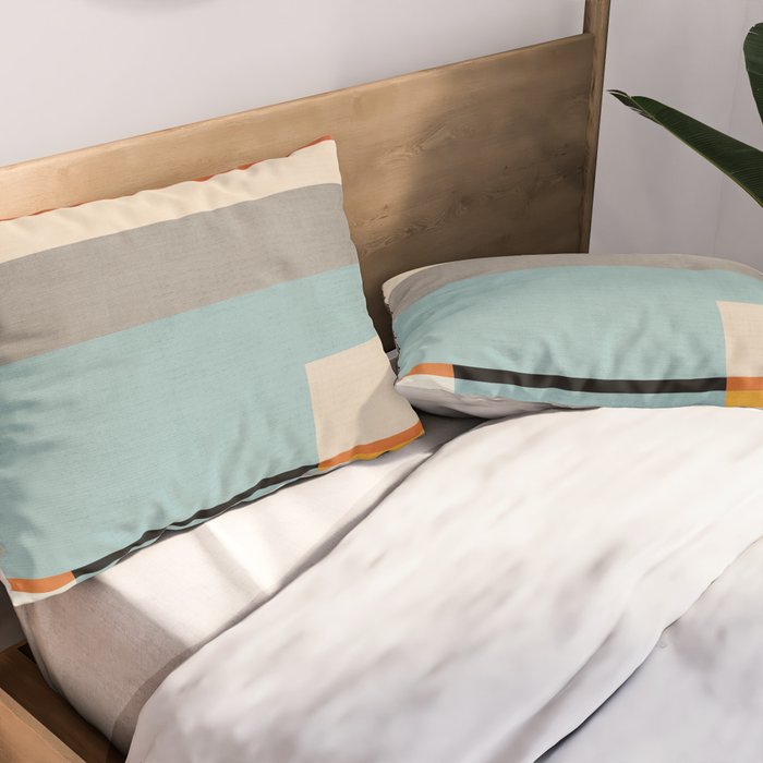 Geometric Minimalist Modern Artwork Pillow Sham Gallery Image 2