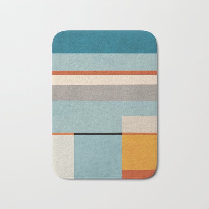 Geometric Minimalist Modern Artwork Bath Mat Gallery Image 1