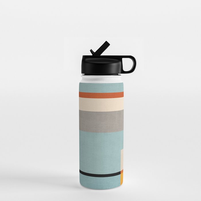 Geometric Minimalist Modern Artwork Water Bottle Gallery Image 1