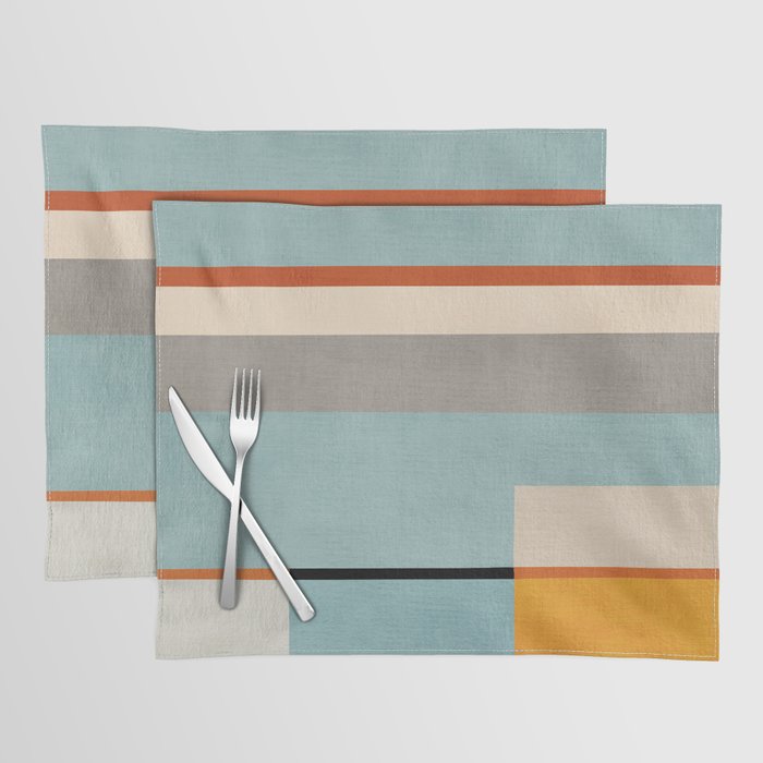 Geometric Minimalist Modern Artwork Placemat Gallery Image 1
