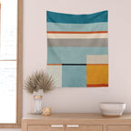 Geometric Minimalist Modern Artwork Wall Tapestry Gallery Image 2