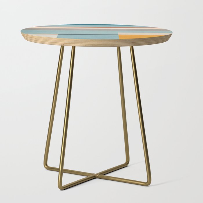 Geometric Minimalist Modern Artwork Side Table Gallery Image 1