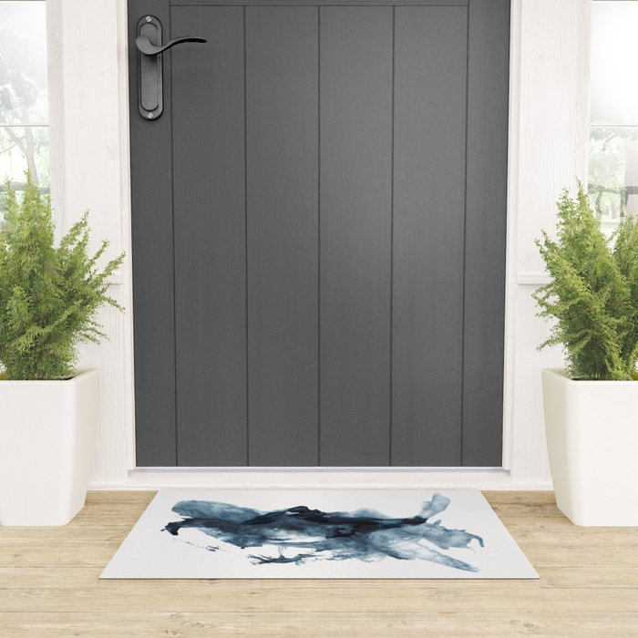 Indigo Depths No. 4 Welcome Mat Gallery Image 3