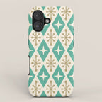 Mid Century Modern Atomic Triangle Pattern 105 iPhone Case Gallery Image 1