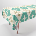 Mid Century Modern Atomic Triangle Pattern 105 Tablecloth Gallery Image 1