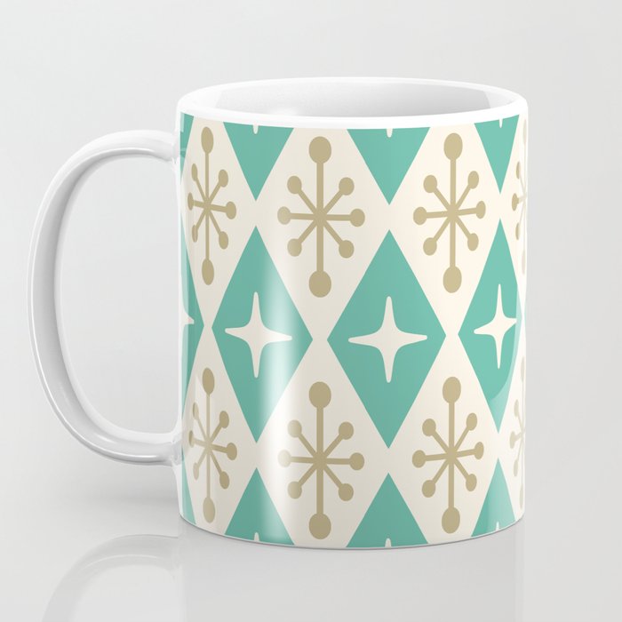 Mid Century Modern Atomic Triangle Pattern 105 Coffee Mug Gallery Image 3