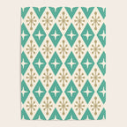 Mid Century Modern Atomic Triangle Pattern 105 Poster Gallery Image 4