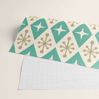 Mid Century Modern Atomic Triangle Pattern 105 Wrapping Paper Gallery Image 2