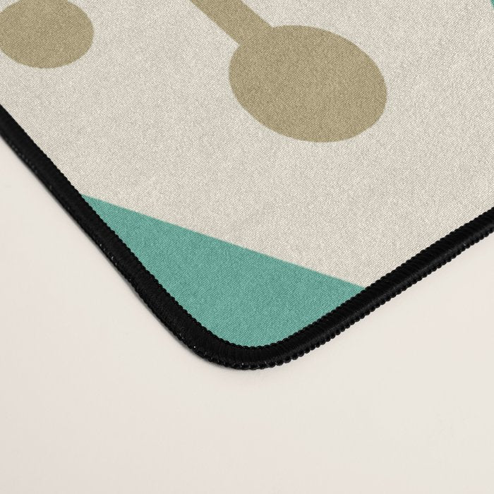 Mid Century Modern Atomic Triangle Pattern 105 Desk Mat Gallery Image 4