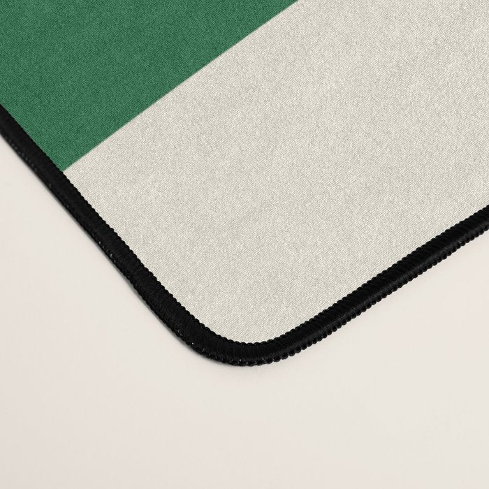 Wavy Checkered Green and White Desk Mat Gallery Image 4
