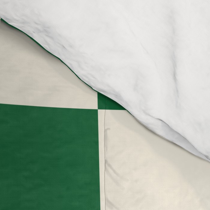 Wavy Checkered Green and White Comforter Gallery Image 4