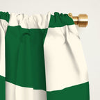 Wavy Checkered Green and White Window Curtain Gallery Image 2