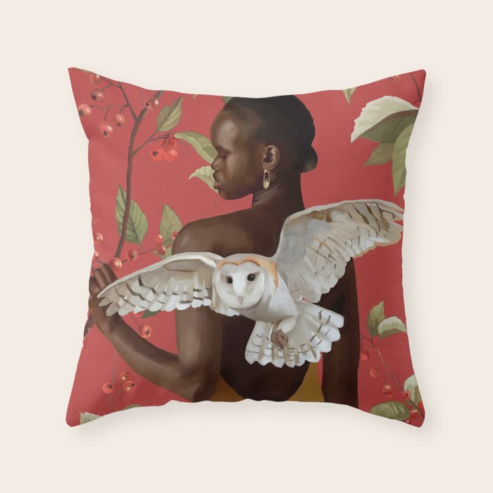 Stillness and Flight  Throw Pillow Gallery Image 1
