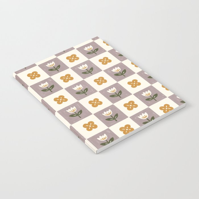 Checkerboard Flowers Notebook Gallery Image 2