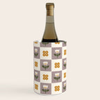 Checkerboard Flowers Wine Chiller Gallery Image 1