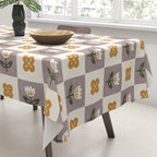 Checkerboard Flowers Tablecloth Gallery Image 3