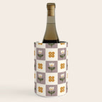 Checkerboard Flowers Wine Chiller Gallery Image 2
