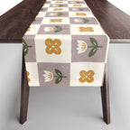 Checkerboard Flowers Table Runner Gallery Image 1