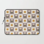 Checkerboard Flowers Laptop Sleeve Gallery Image 1