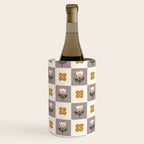Checkerboard Flowers Wine Chiller Gallery Image 3