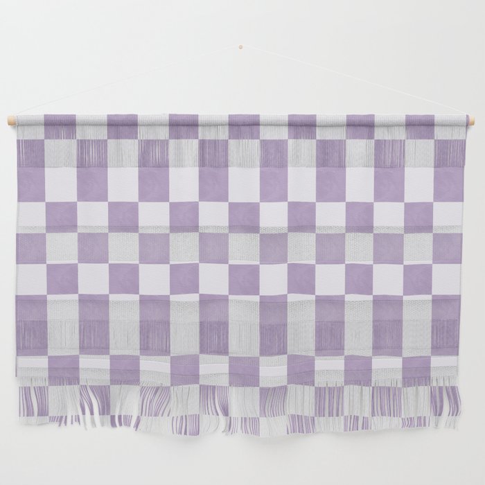 Lilac and white checkered Wall Hanging Gallery Image 1