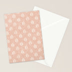 block print palms on blush Stationery Card Gallery Image 2