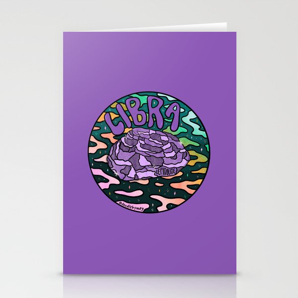 Libra Crystal Stationery Card Gallery Image 2