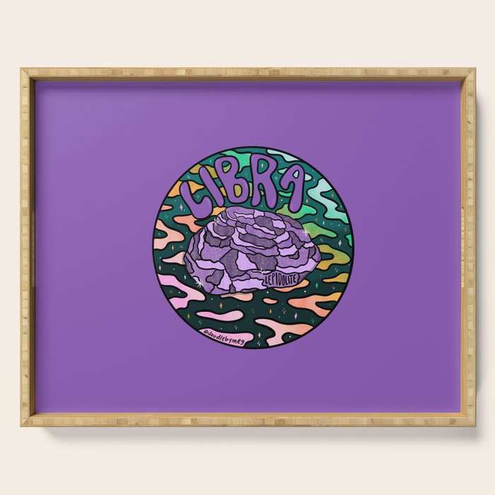 Libra Crystal Serving Tray Gallery Image 1