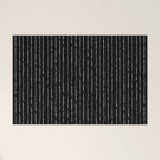 Lines II (Black) Welcome Mat Gallery Image 1