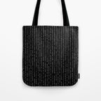 Lines II (Black) Tote Bag Gallery Image 1