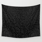 Lines II (Black) Wall Tapestry Gallery Image 4