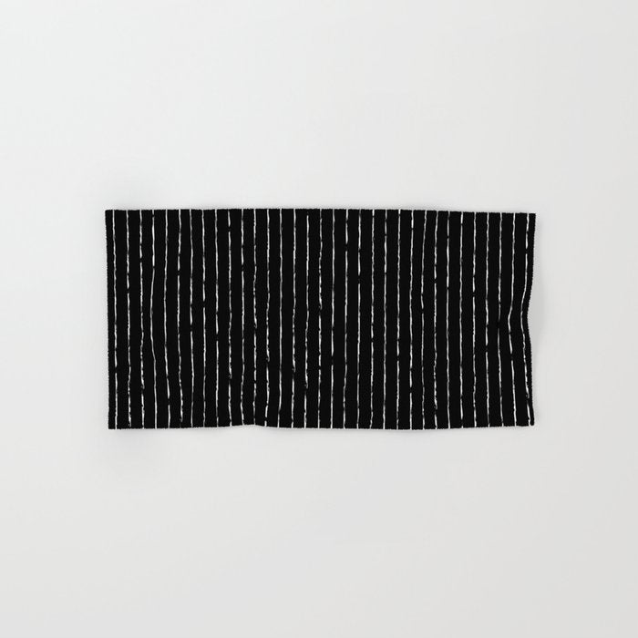 Lines II (Black) Bath Towel Gallery Image 1