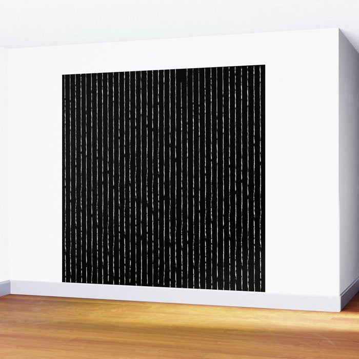 Lines II (Black) Wall Mural Gallery Image 2