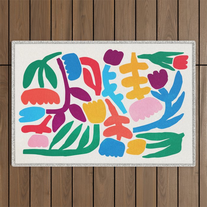 Paper Flowers: Matisse Edition Outdoor Rug Gallery Image 1